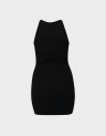 EMBROIDERED RIB RACER DRESS