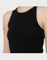 EMBROIDERED RIB RACER DRESS