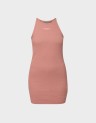 EMBROIDERED RIB RACER DRESS