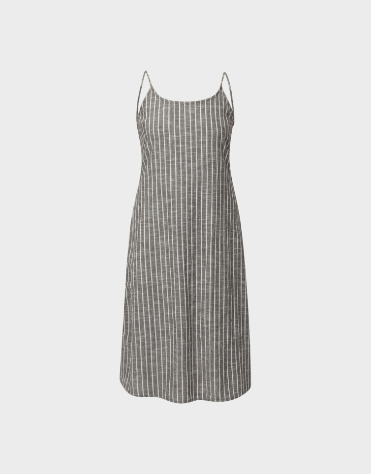 KAORI BLK STRAP DRESS