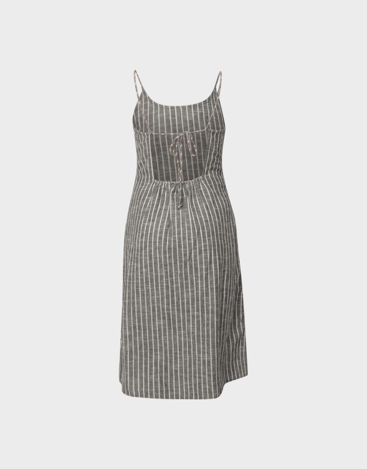 KAORI BLK STRAP DRESS