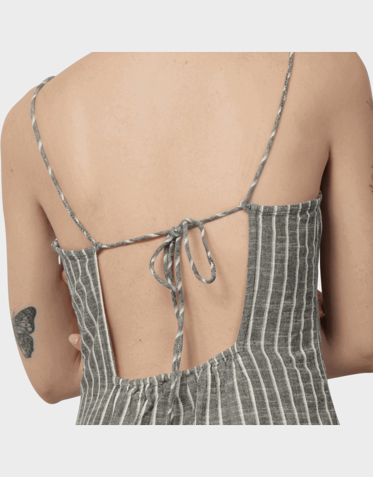KAORI BLK STRAP DRESS