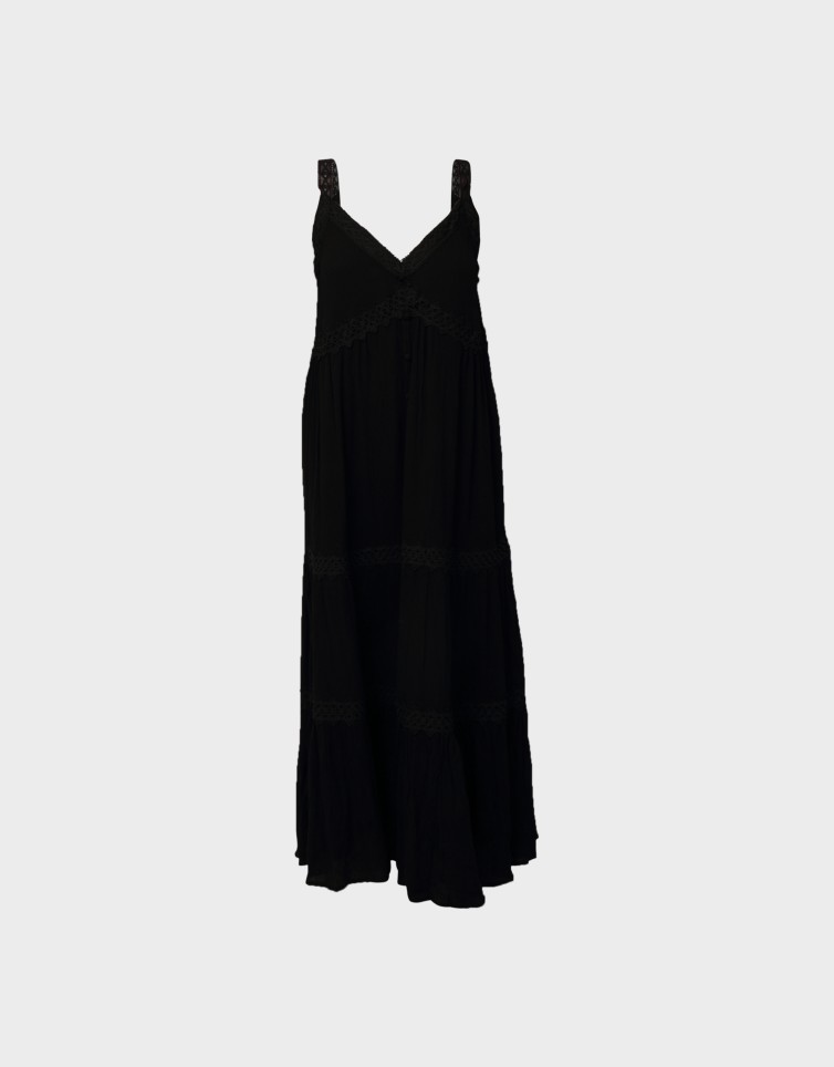RUFFLE MAXI DRESS
