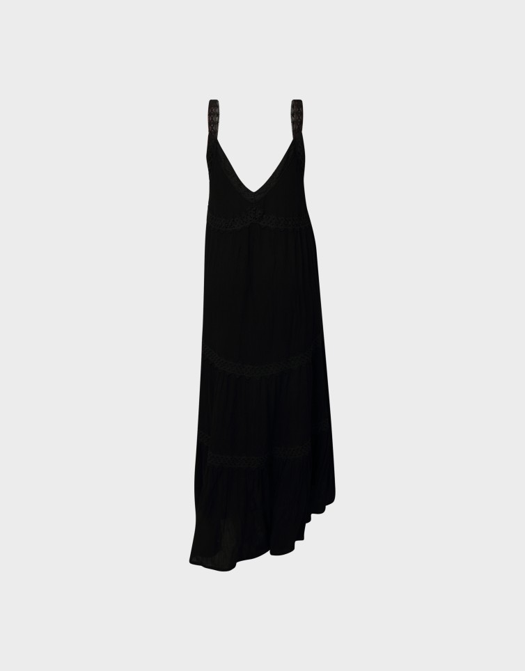 RUFFLE MAXI DRESS