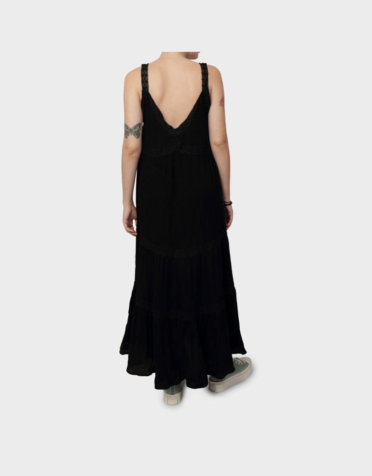 RUFFLE MAXI DRESS