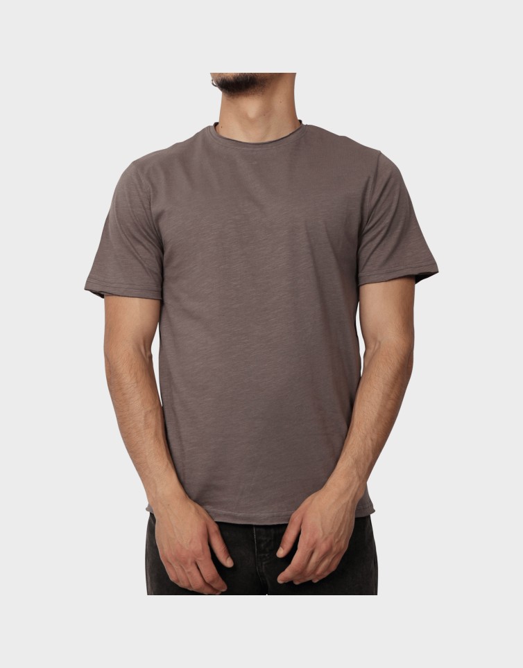 RAW NECK BASIC T-SHIRT