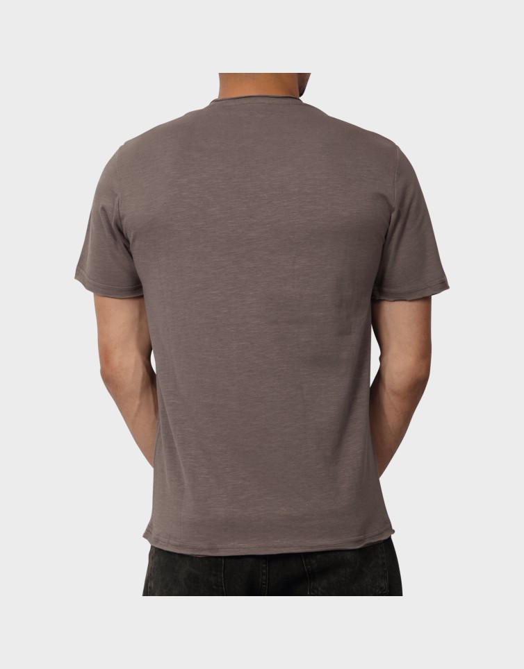 RAW NECK BASIC T-SHIRT