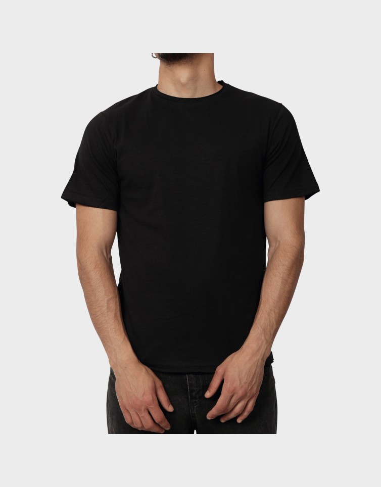 RAW NECK BASIC T-SHIRT