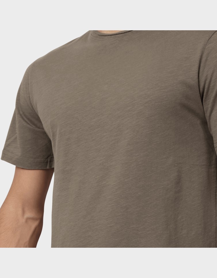 RAW NECK BASIC T-SHIRT