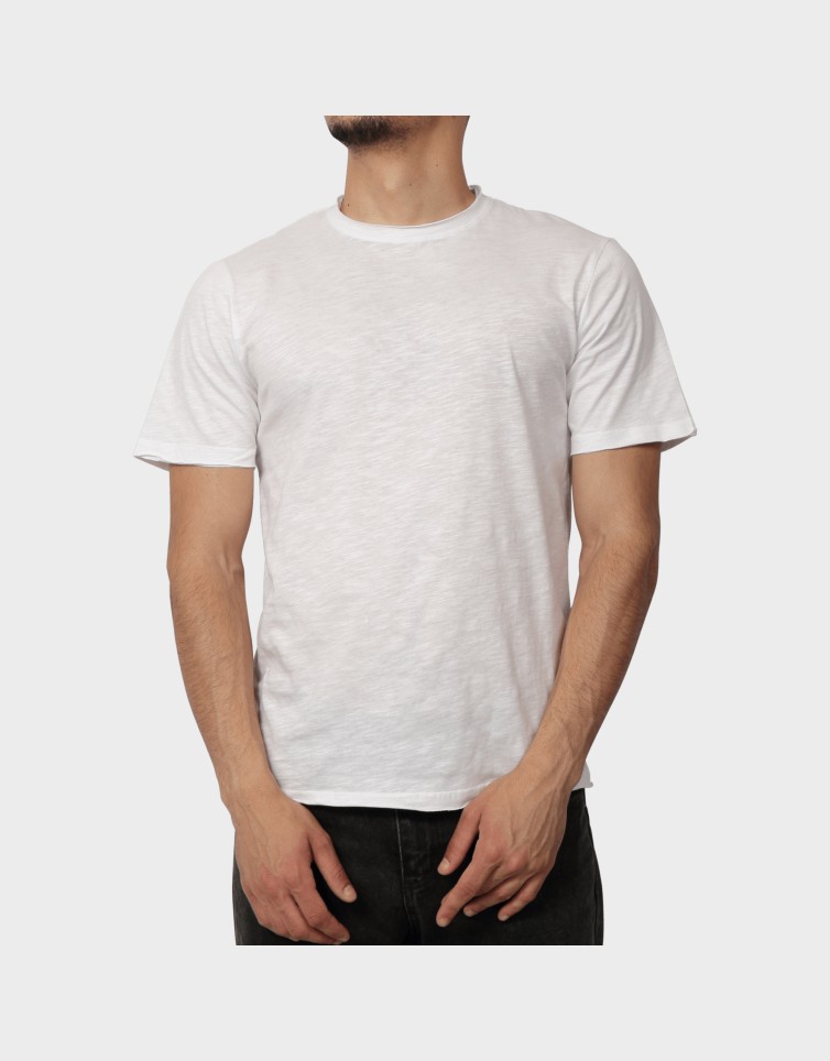 RAW NECK BASIC T-SHIRT