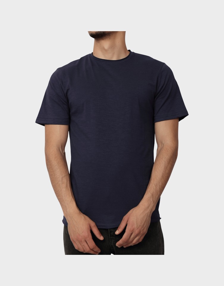 RAW NECK BASIC T-SHIRT