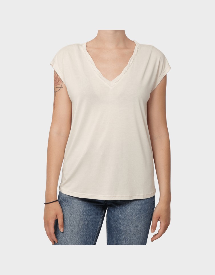 HANNAH S/S V-NECK TOP