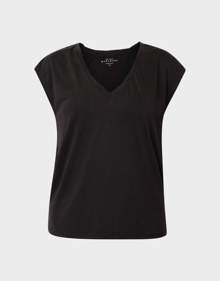 HANNAH S/S V-NECK TOP