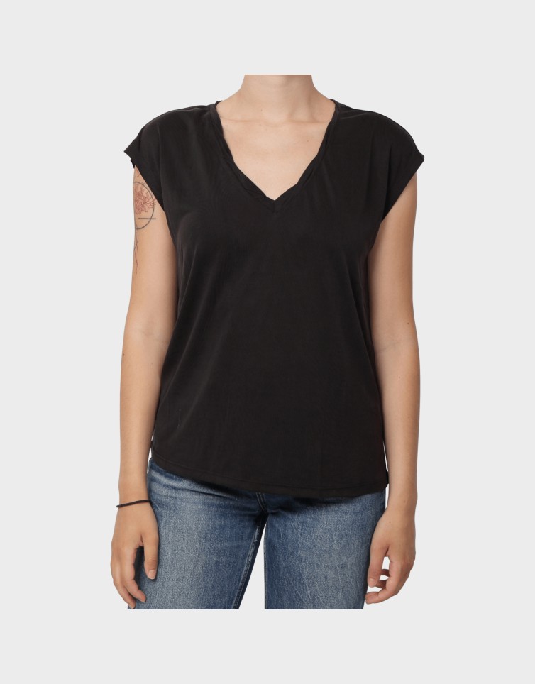 HANNAH S/S V-NECK TOP