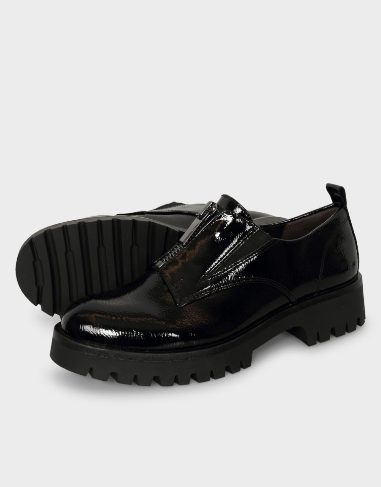 PATENT ZIP LOAFER
