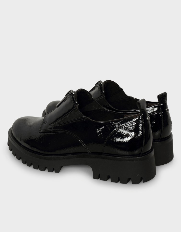 PATENT ZIP LOAFER