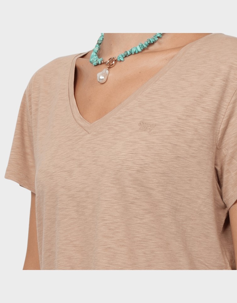 STUDIOS SLUB EMB VEE TEE