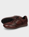 LACE UP LEATHER SNEAKER