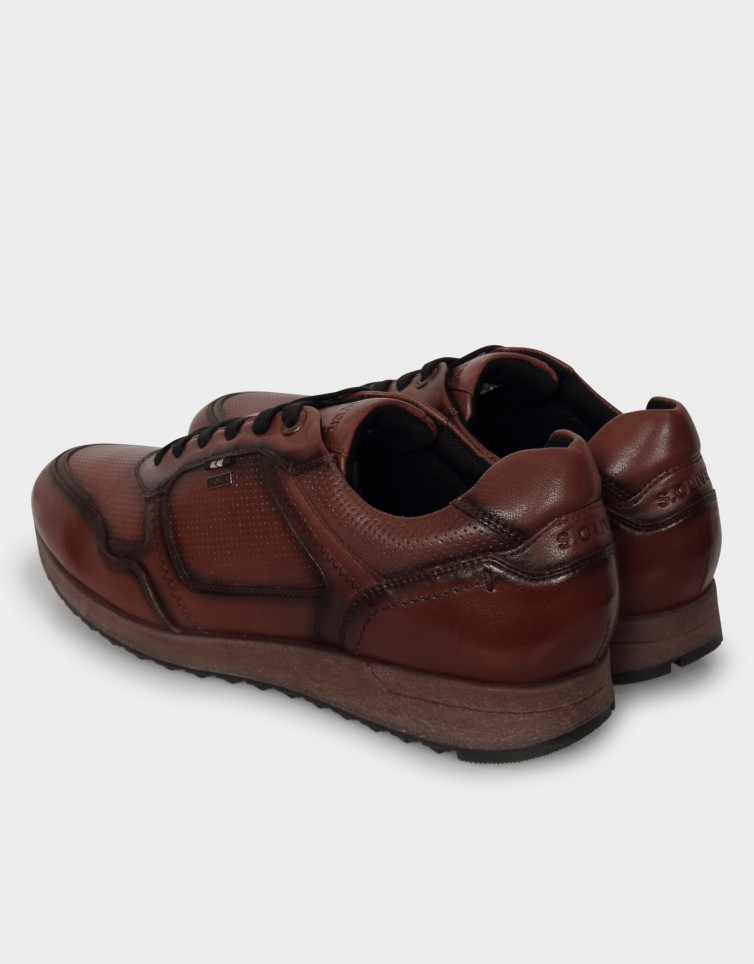 LACE UP LEATHER SNEAKER