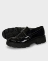 AGGIS METALLIC LOAFERS
