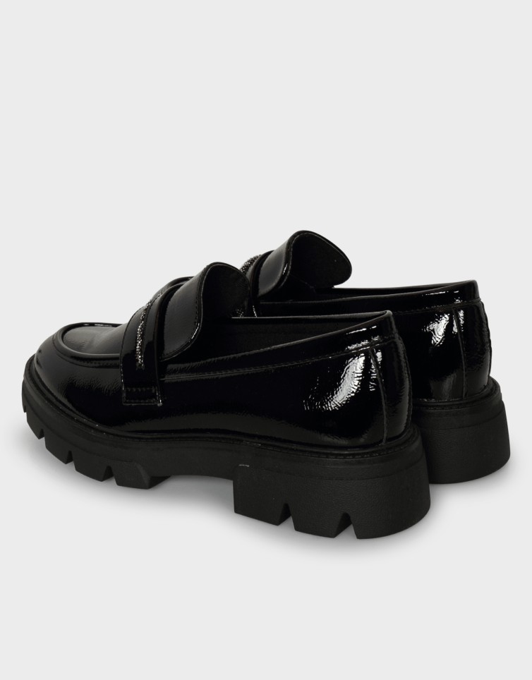AGGIS METALLIC LOAFERS