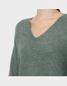 CREWLEFILE V-NECK BLOUSE