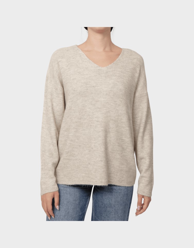 CREWLEFILE V-NECK BLOUSE