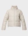 ELSIE FAUX LEATHER PUFFER JKT
