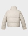 ELSIE FAUX LEATHER PUFFER JKT