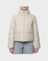 ELSIE FAUX LEATHER PUFFER JKT