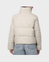 ELSIE FAUX LEATHER PUFFER JKT