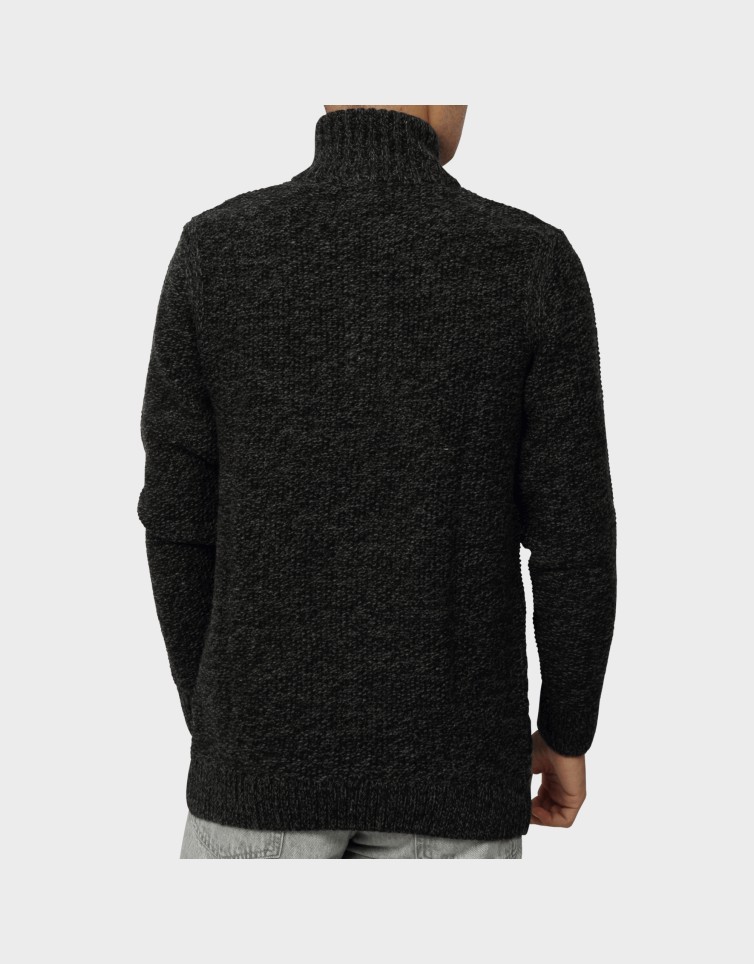 JACOB CABLE KNIT HALF ZIP