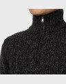 JACOB CABLE KNIT HALF ZIP
