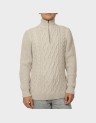 JACOB CABLE KNIT HALF ZIP