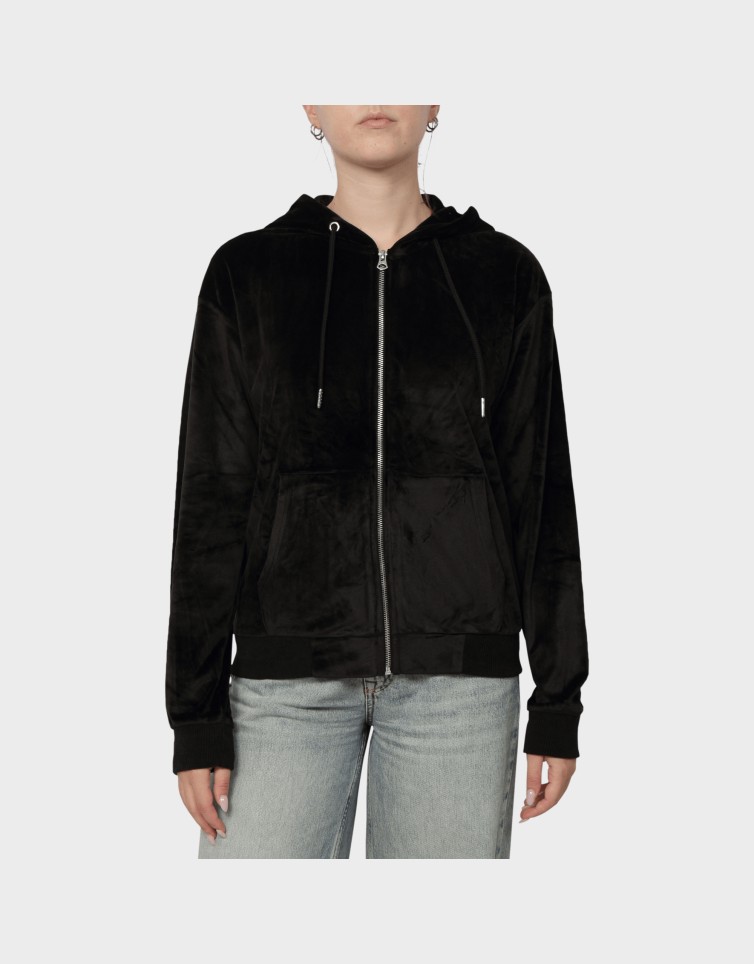 VELVET ZIP HOODIE