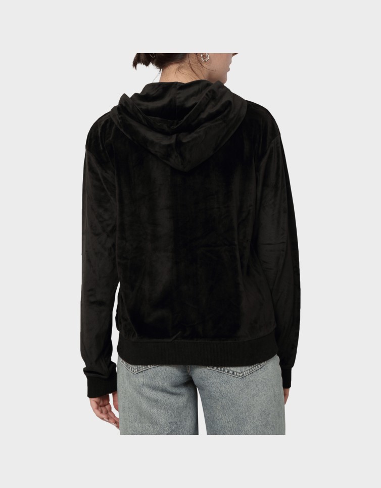 VELVET ZIP HOODIE