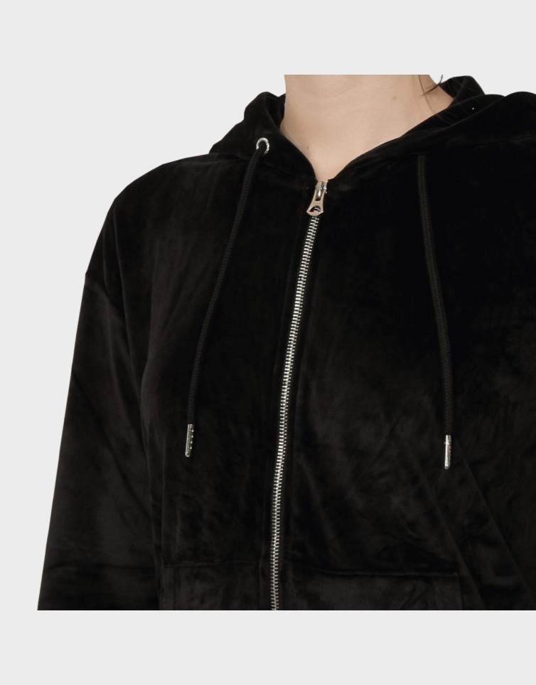 VELVET ZIP HOODIE