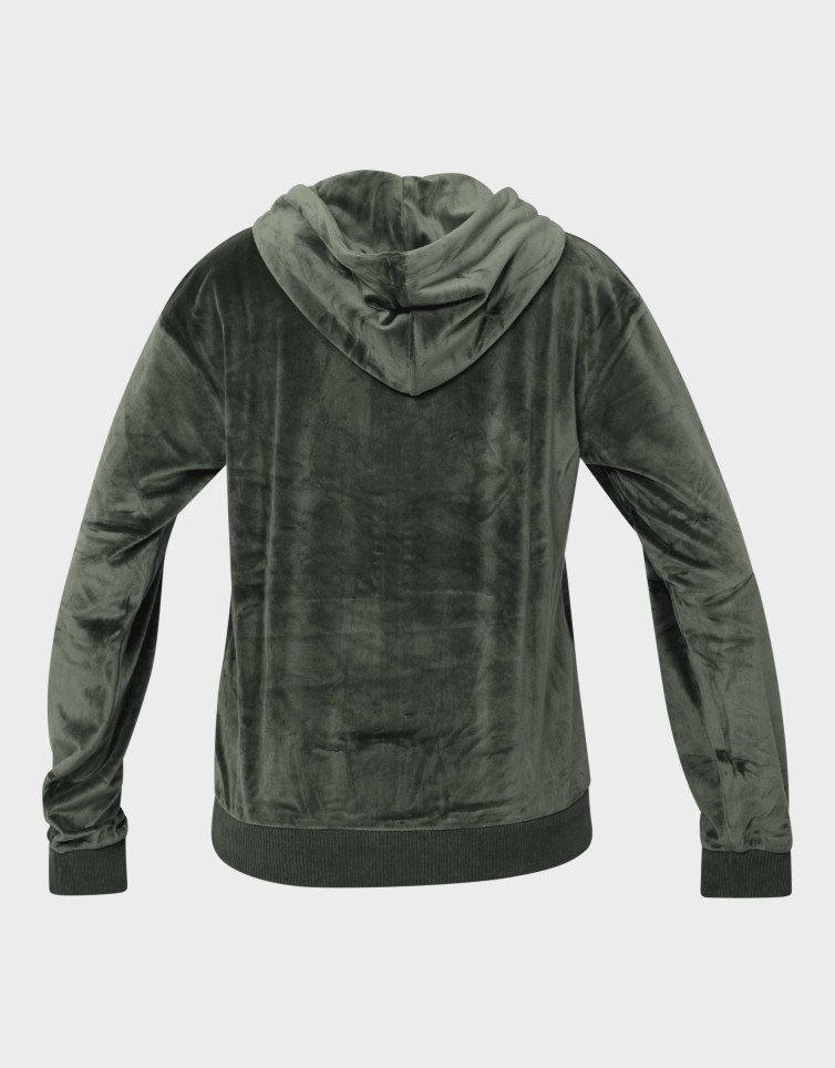 VELVET ZIP HOODIE