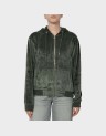 VELVET ZIP HOODIE