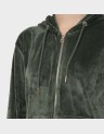 VELVET ZIP HOODIE
