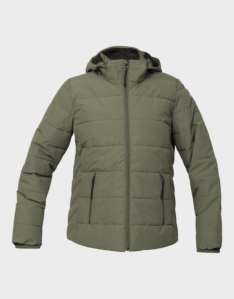 PUFFER JCKT WITH REMOVABLE HOOD