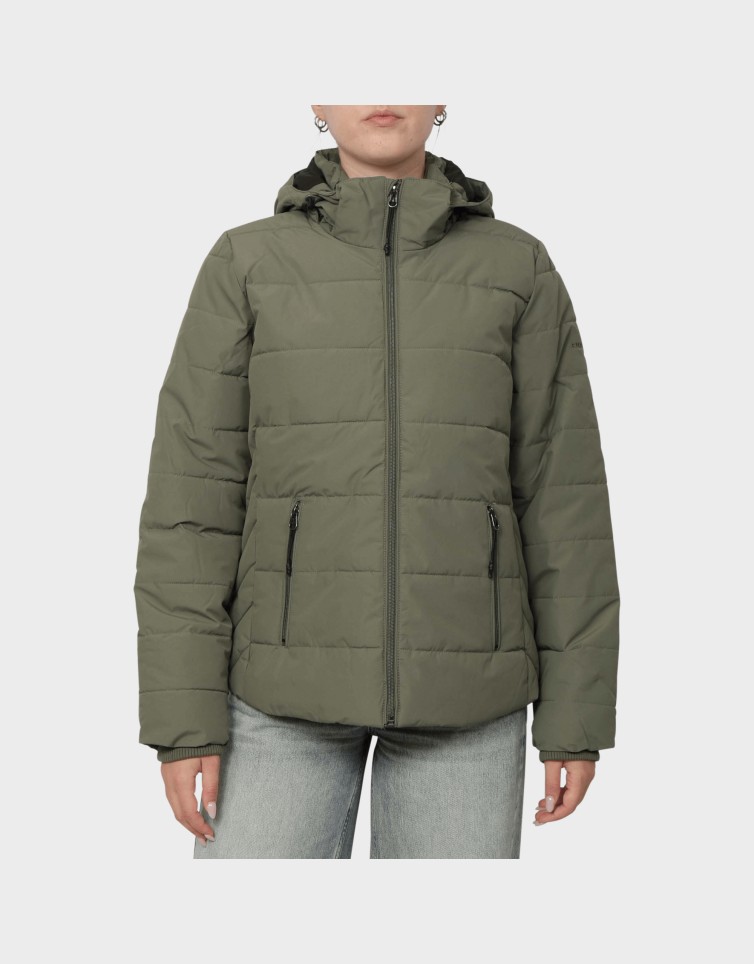 PUFFER JCKT WITH REMOVABLE HOOD