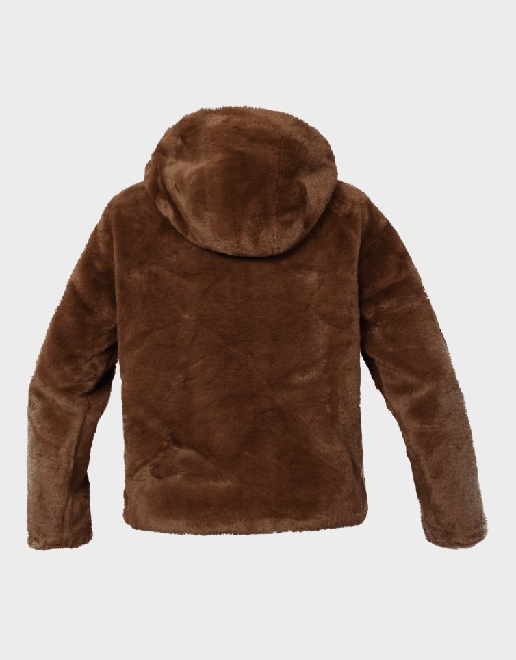 SONJA HOODIE SHORT FAUX FUR JACKET