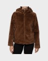 SONJA HOODIE SHORT FAUX FUR JACKET
