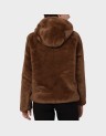 SONJA HOODIE SHORT FAUX FUR JACKET