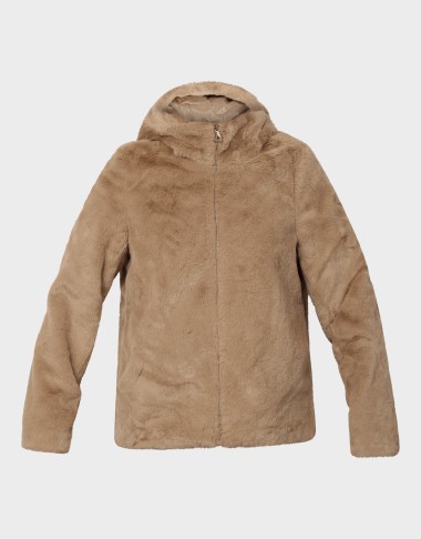 SONJA HOODIE SHORT FAUX FUR...