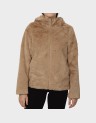 SONJA HOODIE SHORT FAUX FUR JACKET