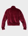 VELVET FULL ZIP STRIP SWEATER