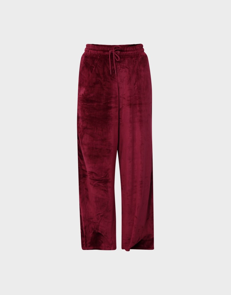 VELVET STRIP SWEATPANTS