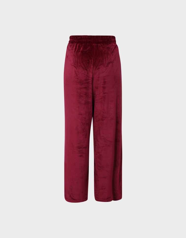 VELVET STRIP SWEATPANTS